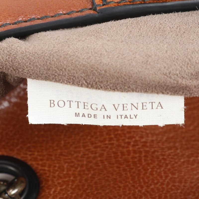 Bottega Veneta Crocodile Embossed Leather 2WAY Chain Shoulder Bag Shoulder Tote