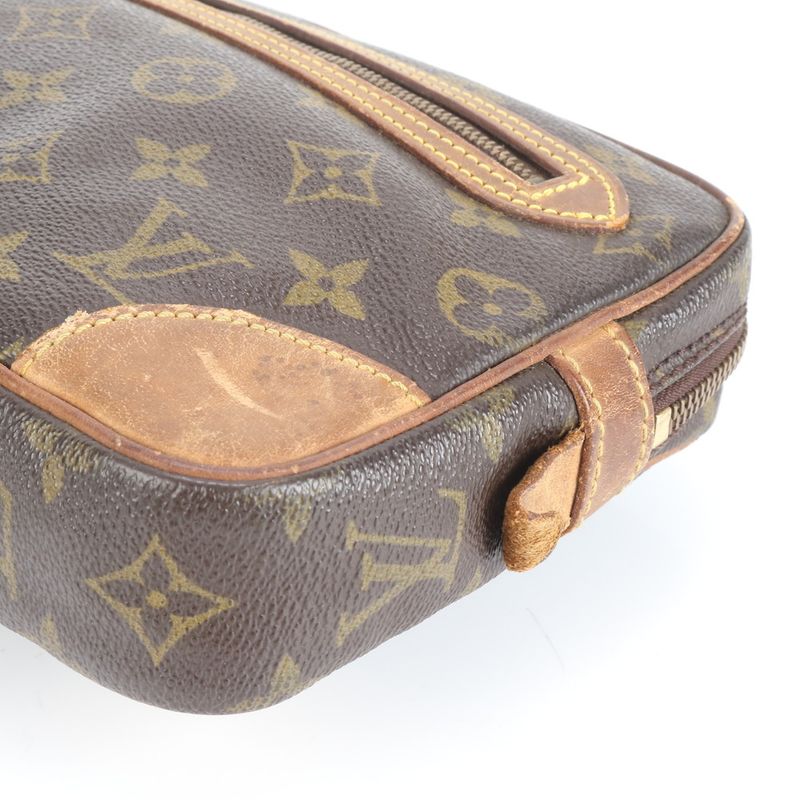 No Solid Louis Vuitton Monogram Marly Dragonne GM M51825 Leather Second Bag