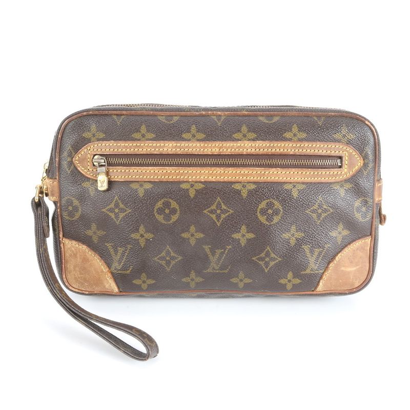 No Solid Louis Vuitton Monogram Marly Dragonne GM M51825 Leather Second Bag