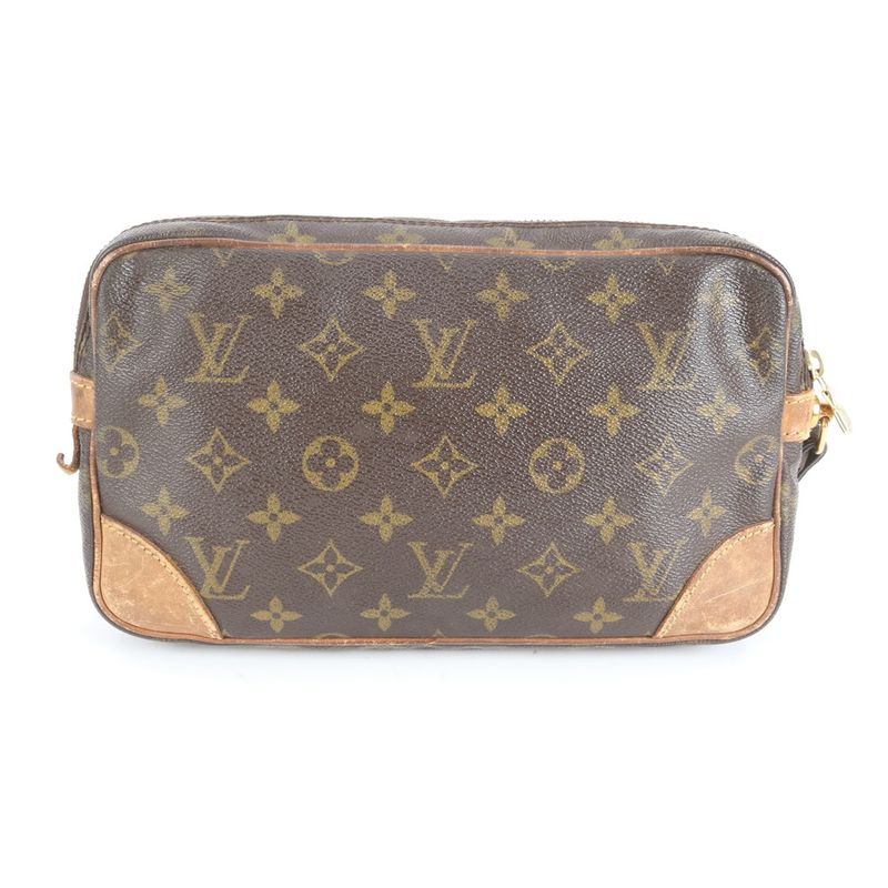 No Solid Louis Vuitton Monogram Marly Dragonne GM M51825 Leather Second Bag
