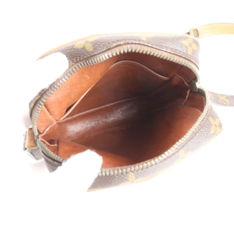 Louis Vuitton Monogram Danube M45266 Leather Shoulder Bag Crossbody Brown Women