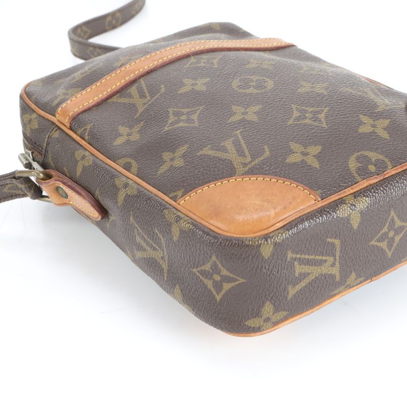 Louis Vuitton Monogram Danube M45266 Leather Shoulder Bag Crossbody Brown Women