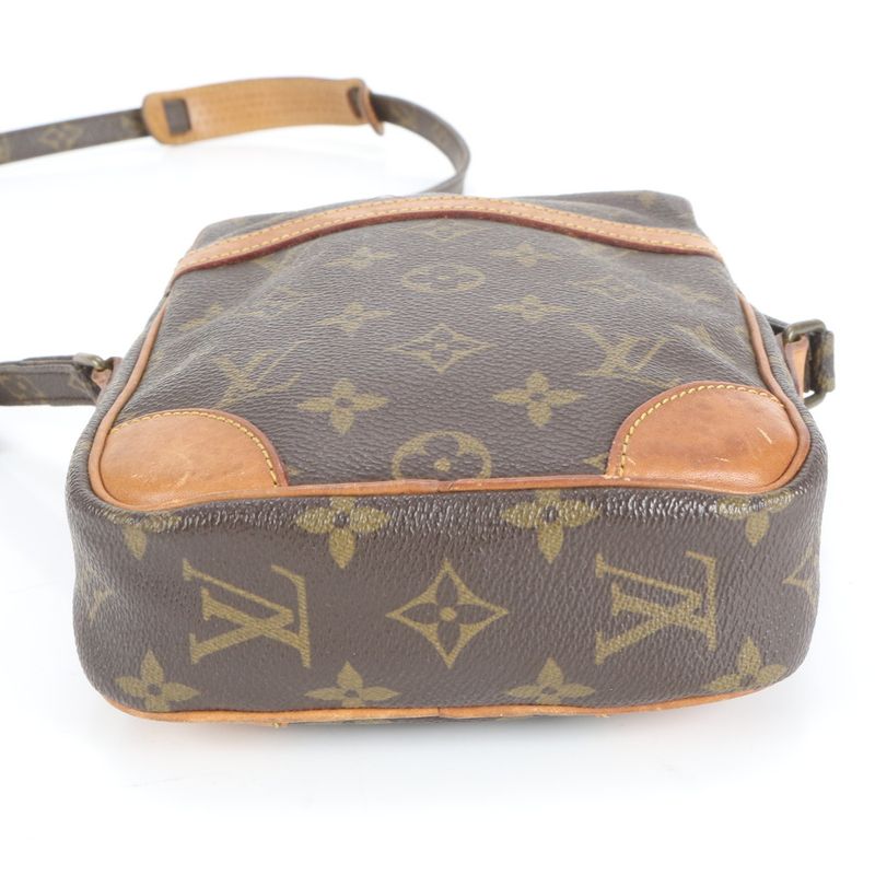 Louis Vuitton Monogram Danube M45266 Leather Shoulder Bag Crossbody Brown Women