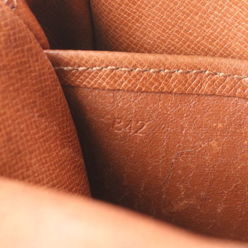 Louis Vuitton Monogram Danube M45266 Leather Shoulder Bag Crossbody Brown Women