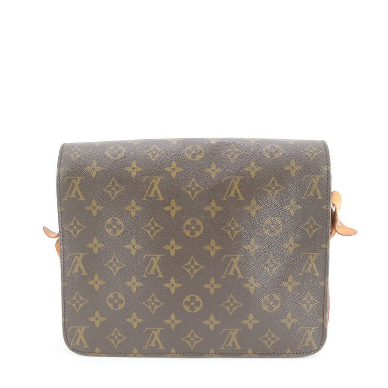 Louis Vuitton Monogram Cartesiere GM M51252 Leather Shoulder Bag Crossbody
