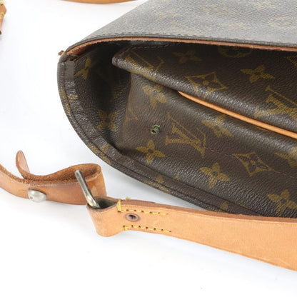 Louis Vuitton Monogram Cartesiere GM M51252 Leather Shoulder Bag Crossbody