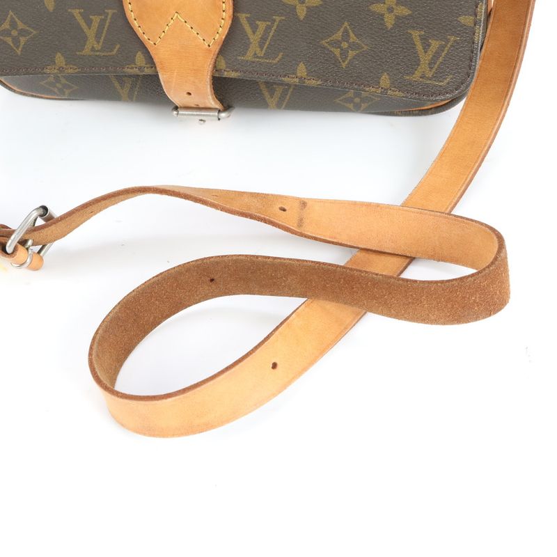 Louis Vuitton Monogram Cartesiere GM M51252 Leather Shoulder Bag Crossbody
