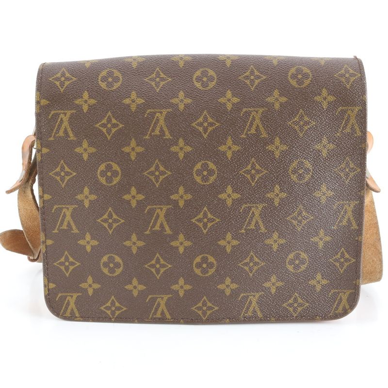 Louis Vuitton Monogram Cartesiere GM M51252 Leather Shoulder Bag Crossbody