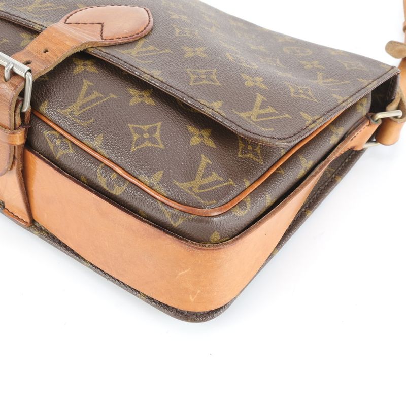 Louis Vuitton Monogram Cartesiere GM M51252 Leather Shoulder Bag Crossbody