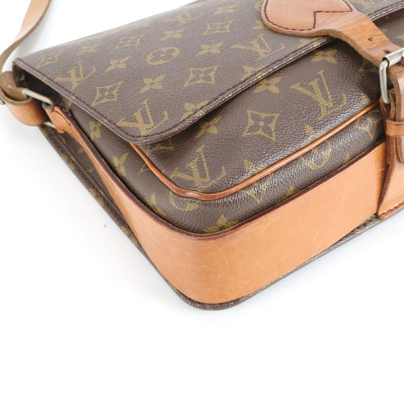 Louis Vuitton Monogram Cartesiere GM M51252 Leather Shoulder Bag Crossbody