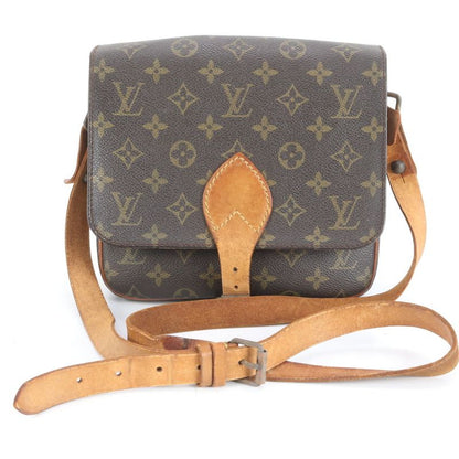 Louis Vuitton Monogram Cartesiere MM M51253 Leather Shoulder Bag Crossbody