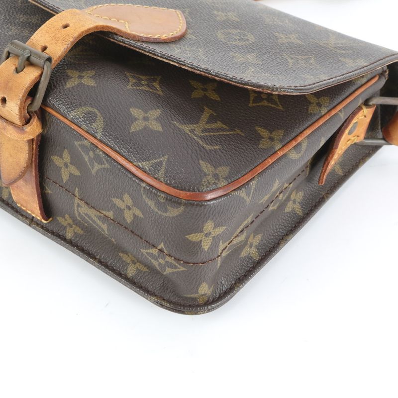 Louis Vuitton Monogram Cartesiere MM M51253 Leather Shoulder Bag Crossbody