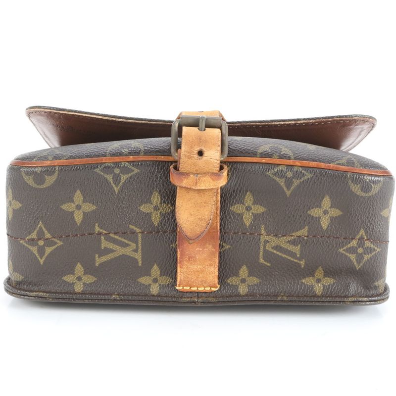 Louis Vuitton Monogram Cartesiere MM M51253 Leather Shoulder Bag Crossbody