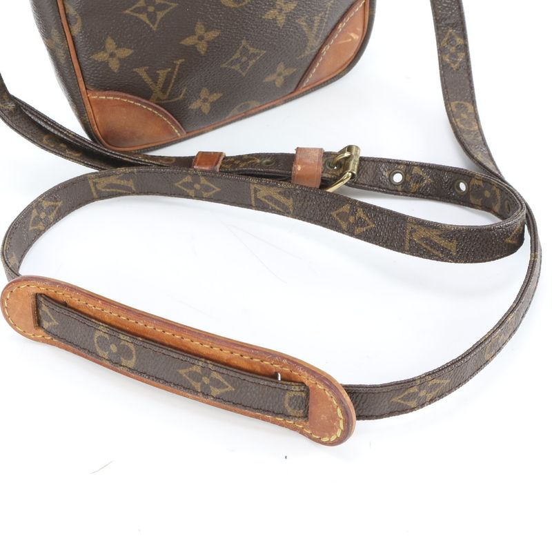 Louis Vuitton Monogram Danube M45266 Leather Shoulder Bag Crossbody Brown Tote