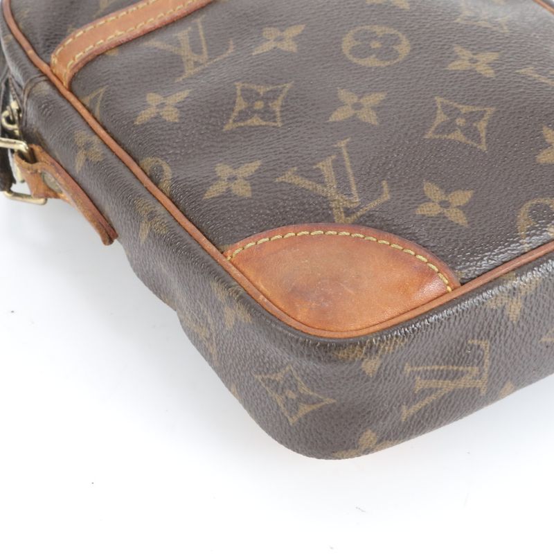 Louis Vuitton Monogram Danube M45266 Leather Shoulder Bag Crossbody Brown Tote