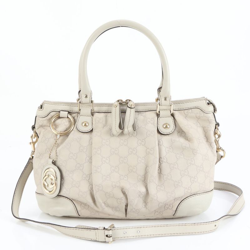 Guccissima Sookie Leather 2WAY Tote Bag Crossbody Shoulder 247902 Gold Hardware