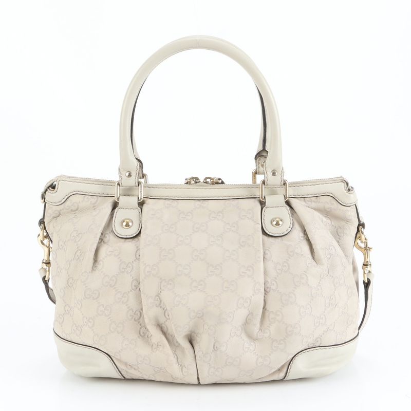 Guccissima Sookie Leather 2WAY Tote Bag Crossbody Shoulder 247902 Gold Hardware