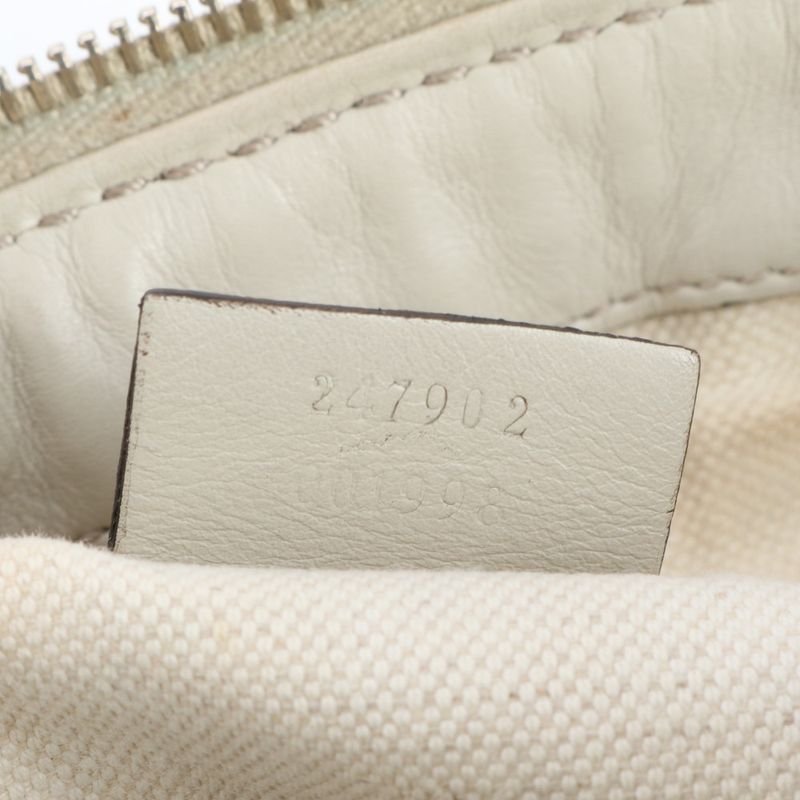 Guccissima Sookie Leather 2WAY Tote Bag Crossbody Shoulder 247902 Gold Hardware