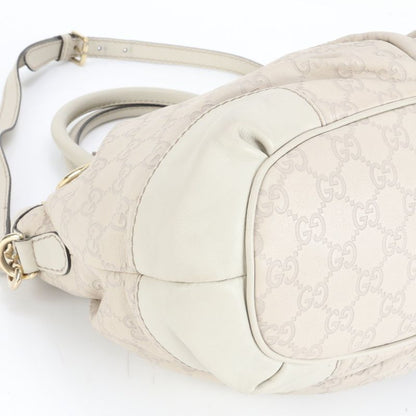 Guccissima Sookie Leather 2WAY Tote Bag Crossbody Shoulder 247902 Gold Hardware