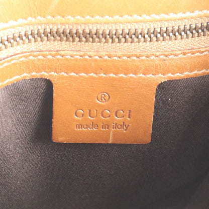 Gucci GG Canvas Leather Shoulder Bag Shoulder Tote Hand Brown 110292 Gold