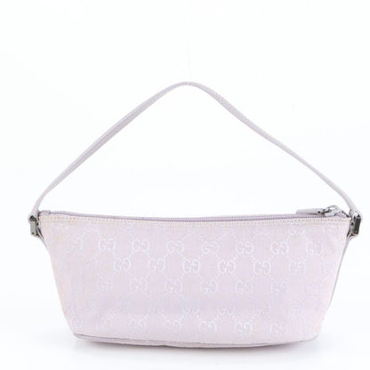 Gucci GG Canvas Leather Shoulder Bag Shoulder Accessory Pouch Tote Hand 07198