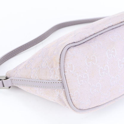 Gucci GG Canvas Leather Shoulder Bag Shoulder Accessory Pouch Tote Hand 07198