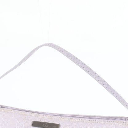 Gucci GG Canvas Leather Shoulder Bag Shoulder Accessory Pouch Tote Hand 07198