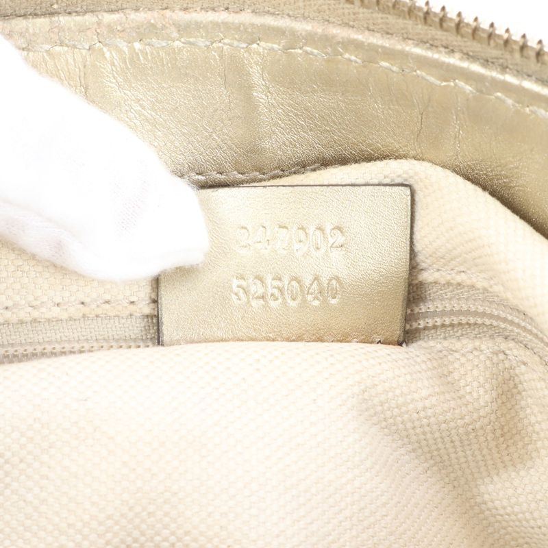 Gucci GG Canvas Sookie Leather 2WAY Tote Bag Crossbody Shoulder Hand 247902