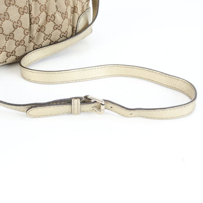 Gucci GG Canvas Sookie Leather 2WAY Tote Bag Crossbody Shoulder Hand 247902