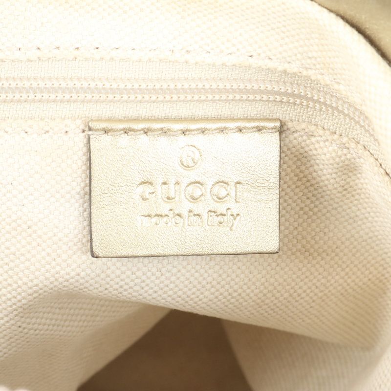 Gucci GG Canvas Sookie Leather 2WAY Tote Bag Crossbody Shoulder Hand 247902