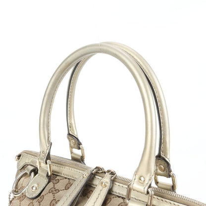 Gucci GG Canvas Sookie Leather 2WAY Tote Bag Crossbody Shoulder Hand 247902