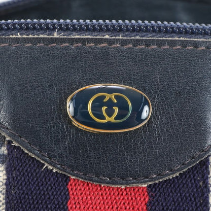 Vintage Old Gucci GG Supreme Leather 2WAY Handbag Mini Boston Shoulder Women