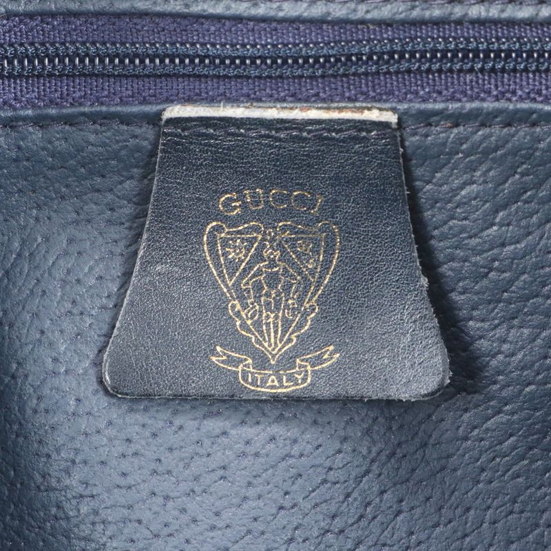 Vintage Old Gucci GG Supreme Leather 2WAY Handbag Mini Boston Shoulder Women