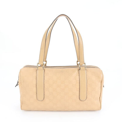 Guccissima Leather Tote Bag Shoulder Hand Mini Boston 257288 Beige Women's ERE