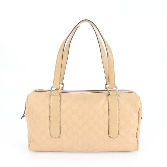 Guccissima Leather Tote Bag Shoulder Hand Mini Boston 257288 Beige Women's ERE