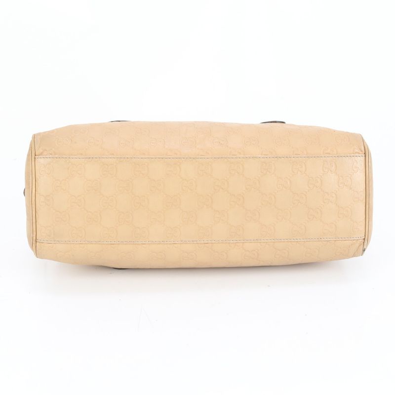 Guccissima Leather Tote Bag Shoulder Hand Mini Boston 257288 Beige Women's ERE