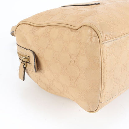 Guccissima Leather Tote Bag Shoulder Hand Mini Boston 257288 Beige Women's ERE