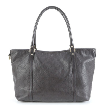 Guccissima Leather Tote Bag Shoulder Hand Brown Gold Hardware A4 265695 Women's