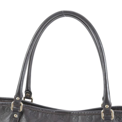 Guccissima Leather Tote Bag Shoulder Hand Brown Gold Hardware A4 265695 Women's