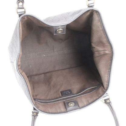 Guccissima Leather Tote Bag Shoulder Hand Brown Gold Hardware A4 265695 Women's