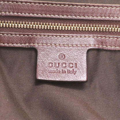 Gucci GG Canvas Leather Tote Bag Boston Shoulder Hand A4 Brown 189892 Women's
