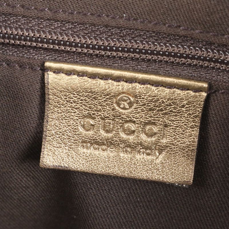 Gucci GG Canvas Abby 141470 Leather Tote Bag Shoulder Hand Brown Women's ERE