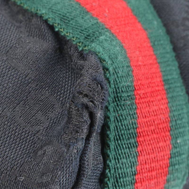 Gucci GG Canvas Sherry Line 189669 Leather Tote Bag Shoulder Business Commuter