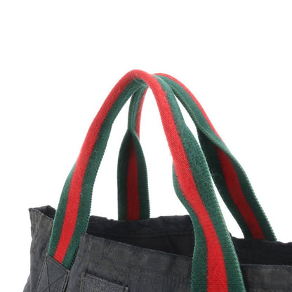 Gucci GG Canvas Sherry Line 189669 Leather Tote Bag Shoulder Business Commuter