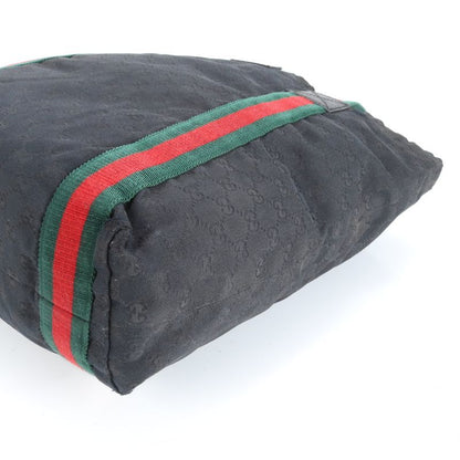 Gucci GG Canvas Sherry Line 189669 Leather Tote Bag Shoulder Business Commuter