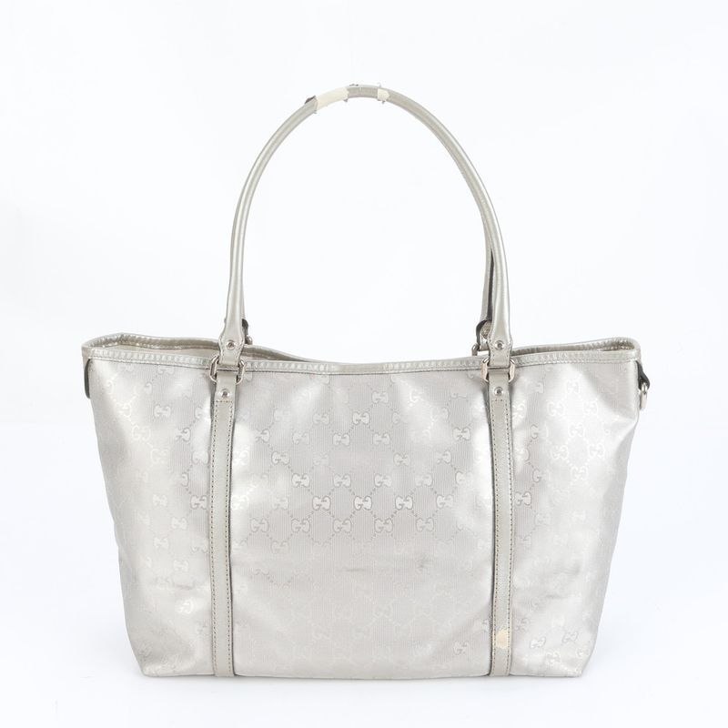 Gucci With Control Card GG Imprime 197953 Leather Tote Bag Shoulder Hand