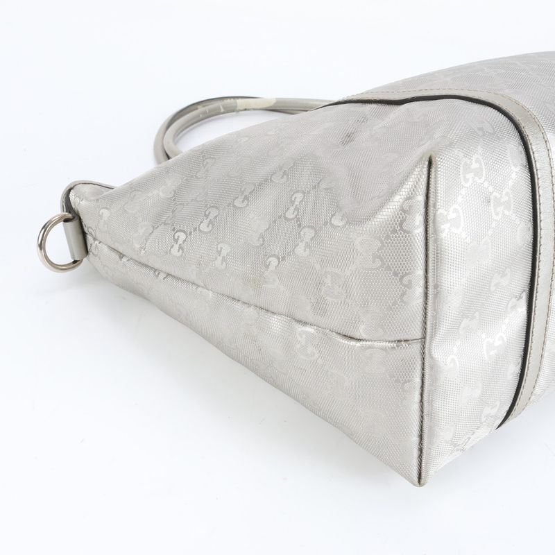 Gucci With Control Card GG Imprime 197953 Leather Tote Bag Shoulder Hand