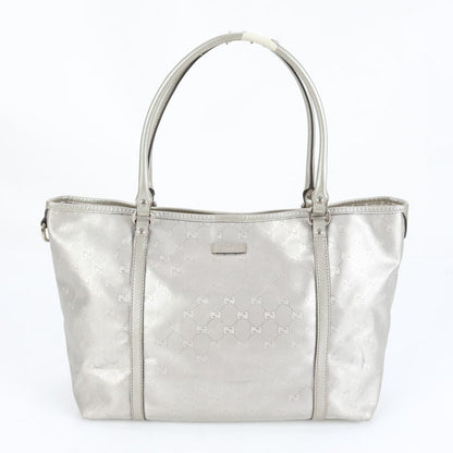 Gucci With Control Card GG Imprime 197953 Leather Tote Bag Shoulder Hand