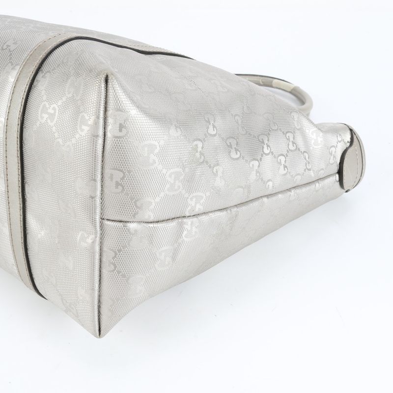 Gucci With Control Card GG Imprime 197953 Leather Tote Bag Shoulder Hand