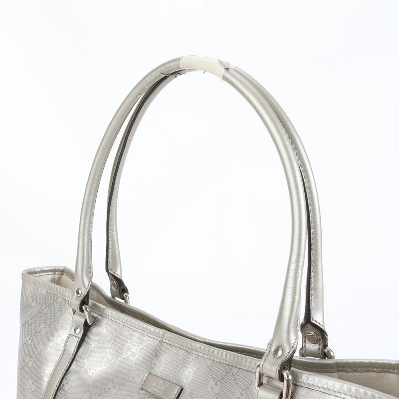 Gucci With Control Card GG Imprime 197953 Leather Tote Bag Shoulder Hand